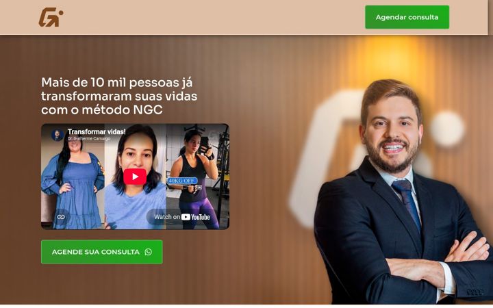 Screenshot of drguilhermecamargo.com