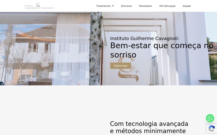 Screenshot von drguilhermecavagnoli.com.br