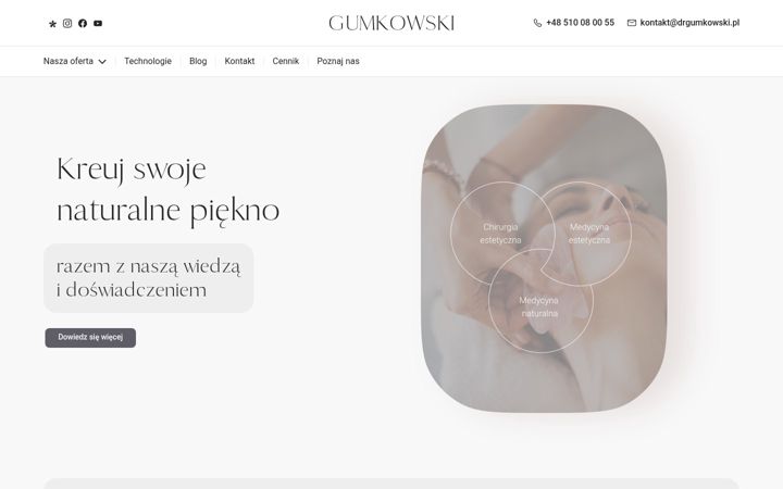 Captura de ecrã de drgumkowski.pl