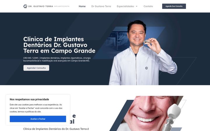 Screenshot of drgustavoterra.com
