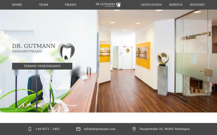 Screenshot of drgutmann.com
