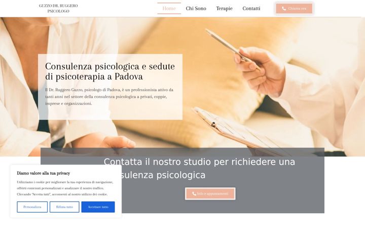 Screenshot of drguzzo-psicologo.it