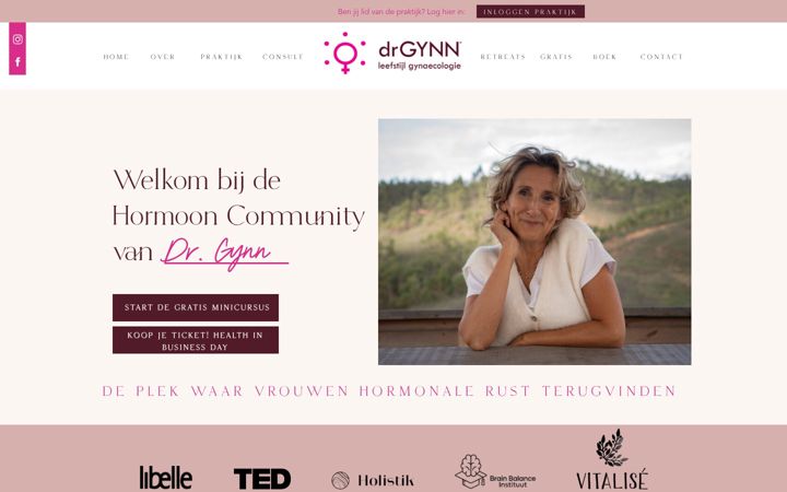 Screenshot of drgynn.nl