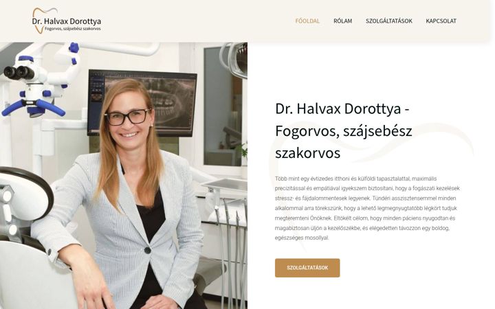 Képernyőkép: drhalvaxdorottya.hu