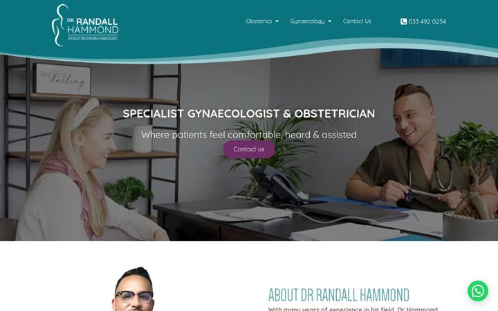 Screenshot of drhammond.co.za