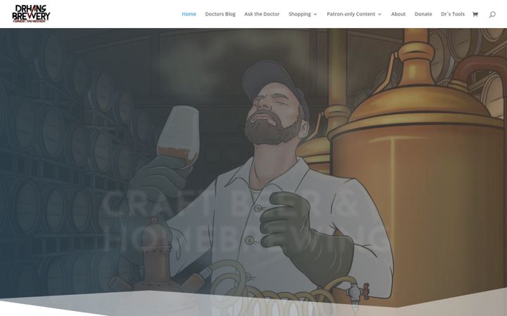 Screenshot of drhansbrewery.com