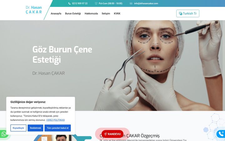 Screenshot of drhasancakar.com