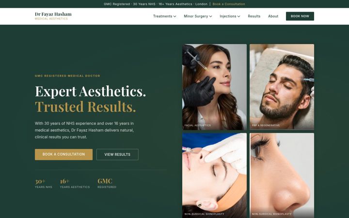 Screenshot of drhasham.com