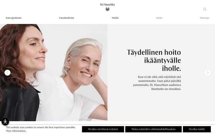 Zrzut ekranu drhauschka.fi