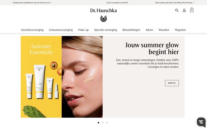 Screenshot of drhauschka.nl