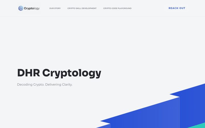 Screenshot of drhcryptology.com
