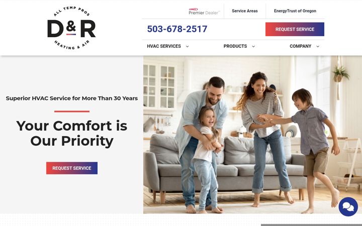 Screenshot of drheating.com