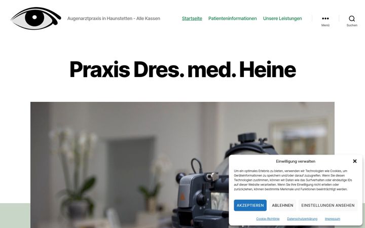 Screenshot of drheine-augenarzt.de