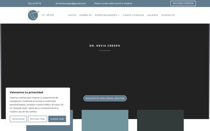 Screenshot of drhevia.com