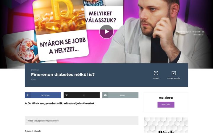 Képernyőkép: drhirek.hu