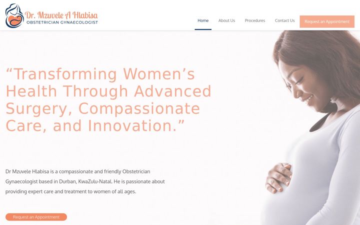 Screenshot of drhlabisa.co.za