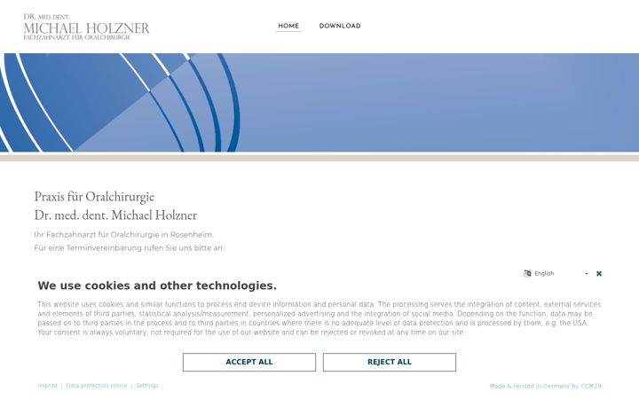 Screenshot of drholzner.de