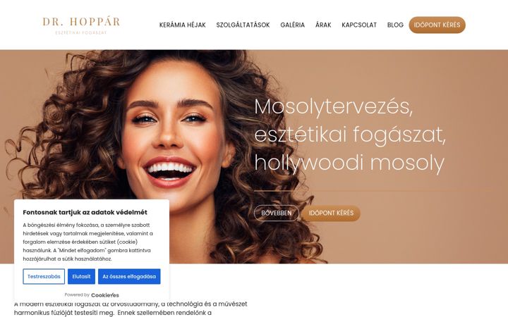 Skjámynd af drhoppar.com