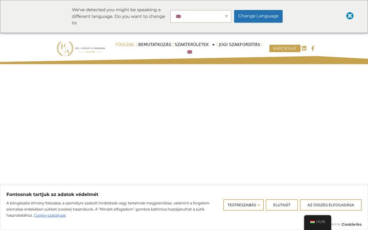 Képernyőkép: drhorvathadrienn.hu