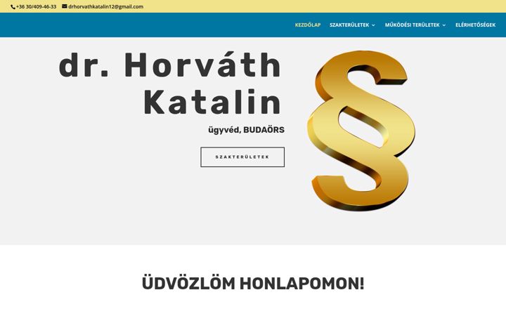Képernyőkép: drhorvathkatalin-ugyved.hu