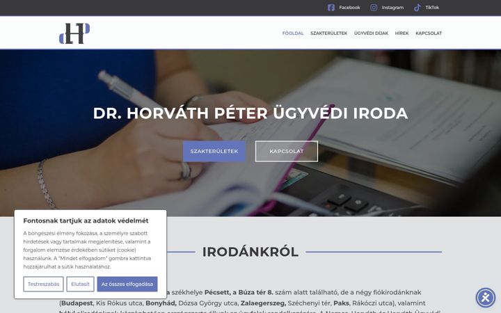 Képernyőkép: drhorvathugyved.hu