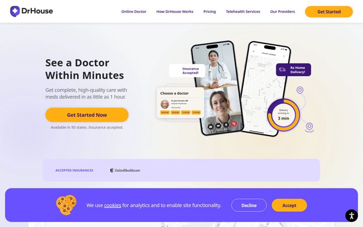 Screenshot of drhouse.com