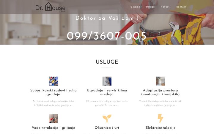 Screenshot of drhouse.hr