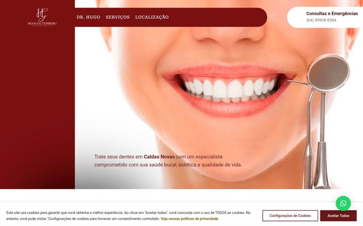 Screenshot stránky drhugogutemberg.com.br