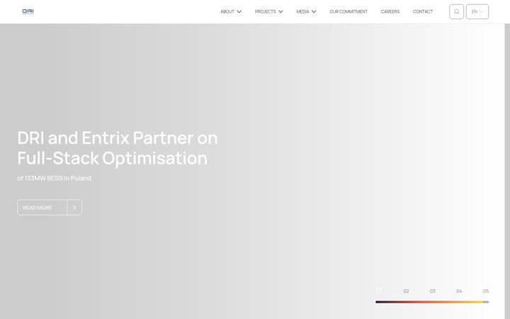 Screenshot of dri-energy.com