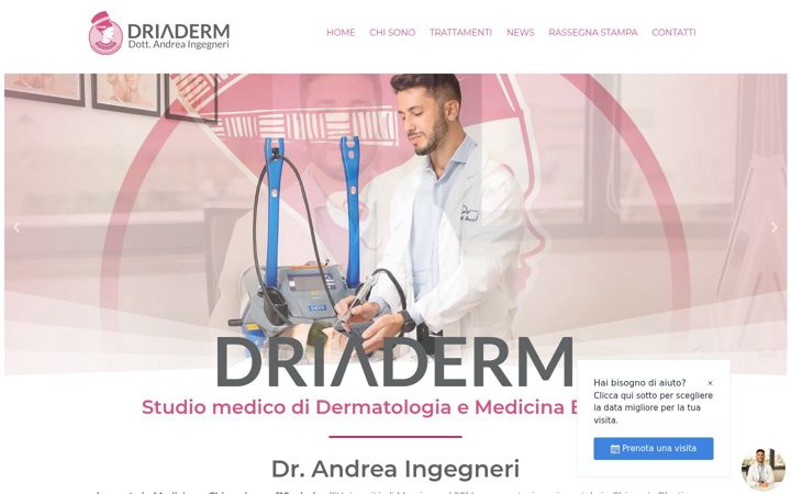Screenshot of driaderm.com