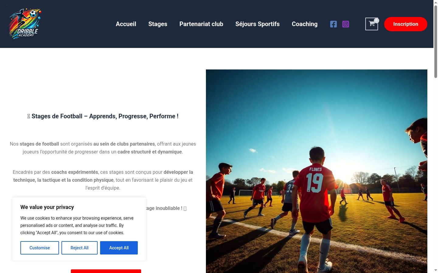 Snímek obrazovky baneru souhlasu zobrazeného před jakoukoli interakcí