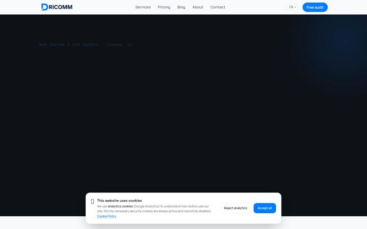 Screenshot of dricomm.com