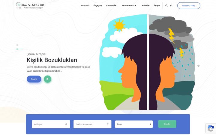 Screenshot stránky dridrisure.com.tr
