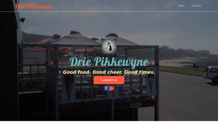 Screenshot of driepikkewyne.co.za