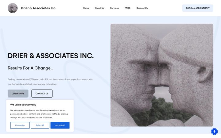 Screenshot of driercounseling.com