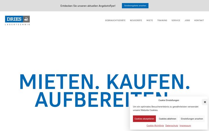Screenshot of dries-stapler.de