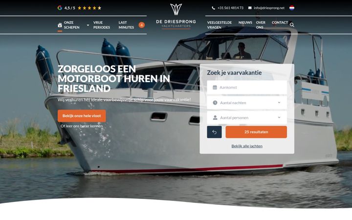 Screenshot of driesprong.net