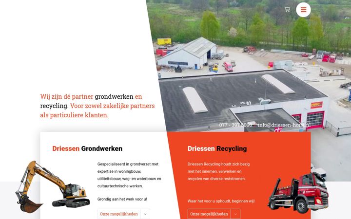 Screenshot di driessen-horst.nl