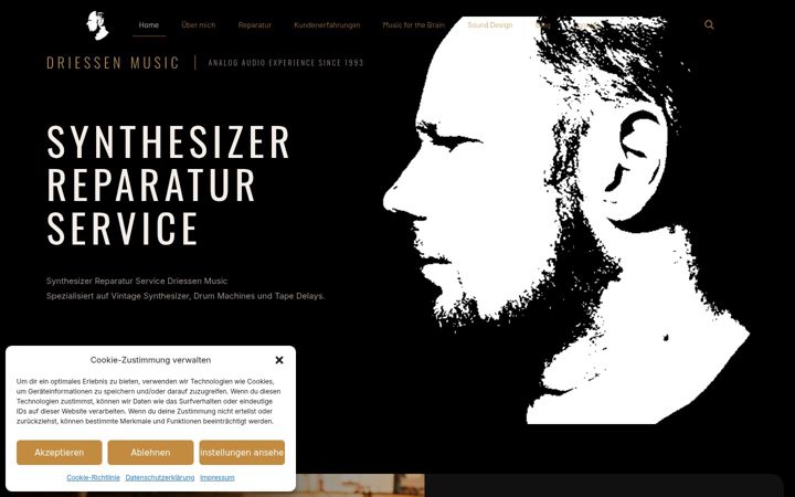 Screenshot of driessen-music.de
