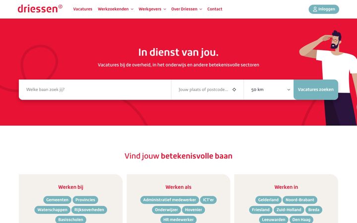 Screenshot of driessen.nl