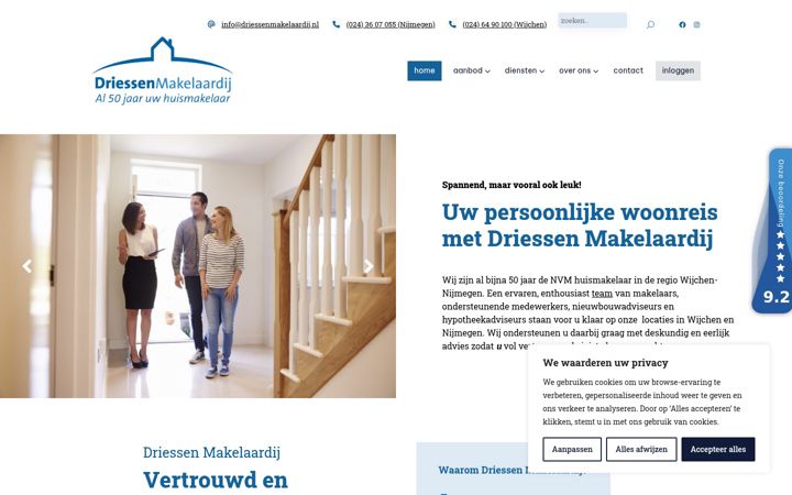 Screenshot di driessenmakelaardij.nl