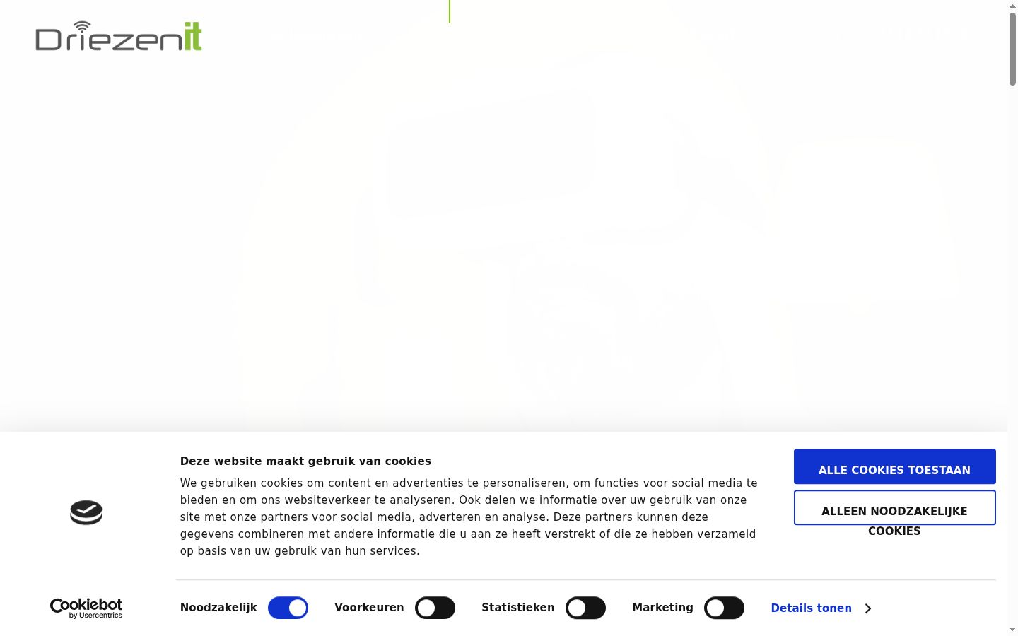 Captură de ecran a bannerului de consimțământ afișat înainte de orice interacțiune