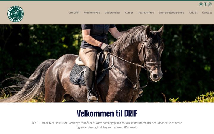 Skjermbilde av drif.dk