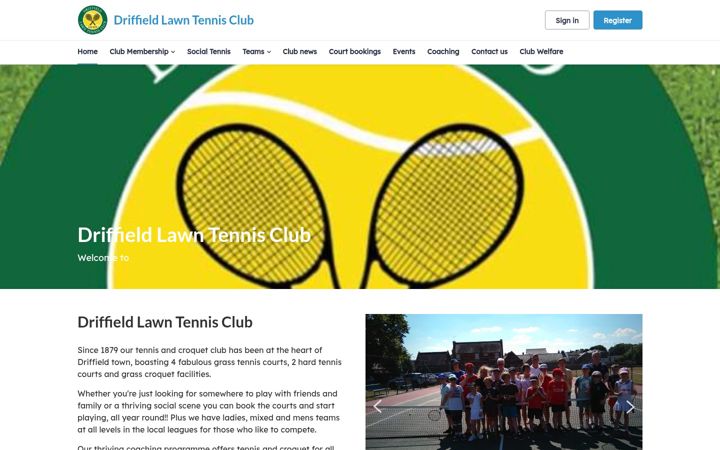 Captură de ecran a driffieldltc.co.uk