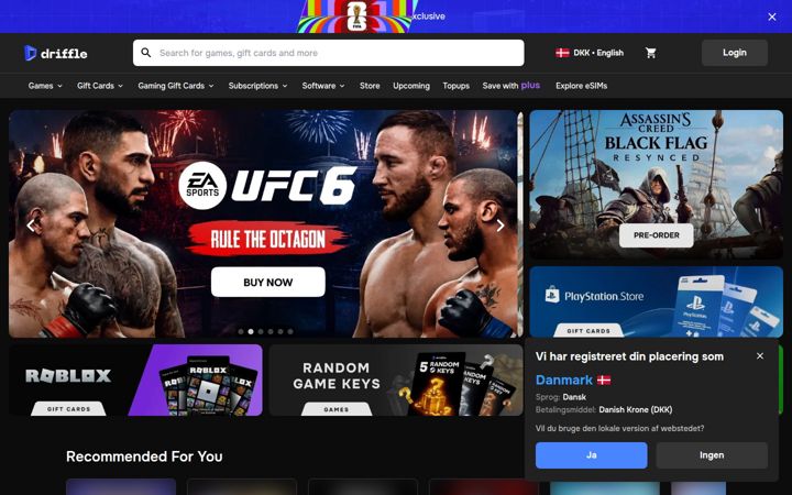 Screenshot of driffle.com