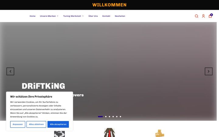 Zrzut ekranu drift-king.de