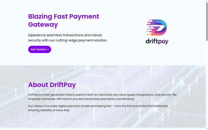 Screenshot of drift-pay.com