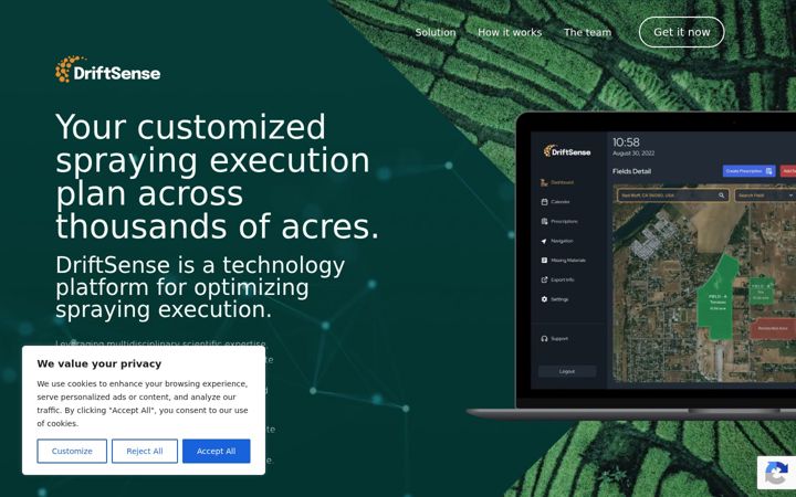 Screenshot of drift-sense.com