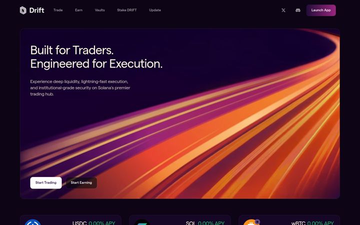 Screenshot of drift.trade