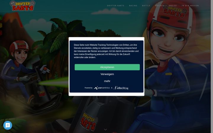 Zrzut ekranu drifterkarts.de